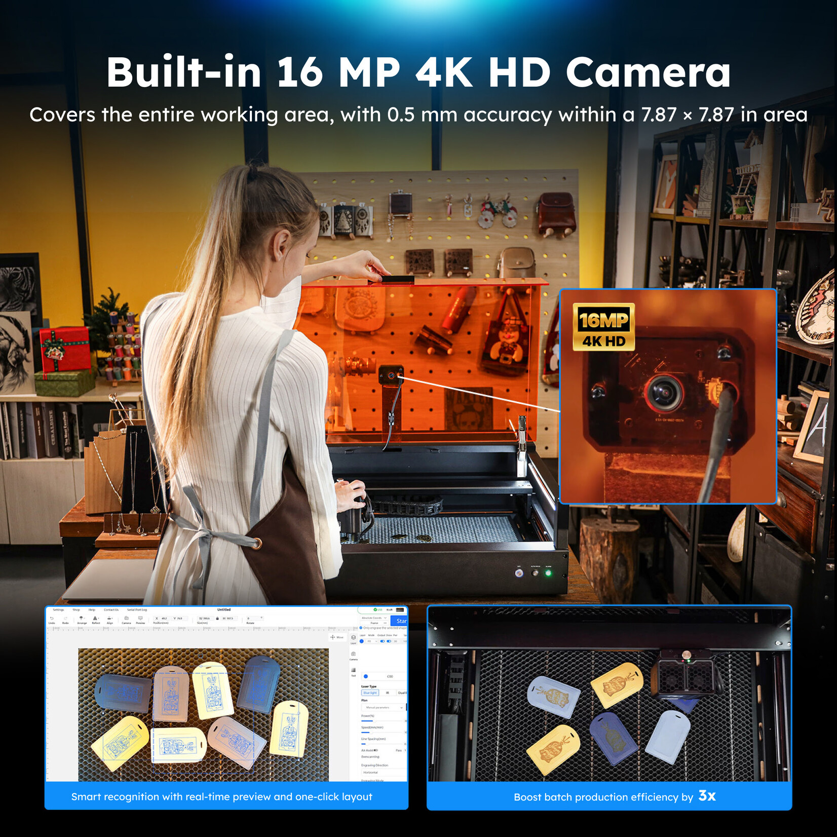 AtomStack Kraft 40 W Diode Laser Cutter