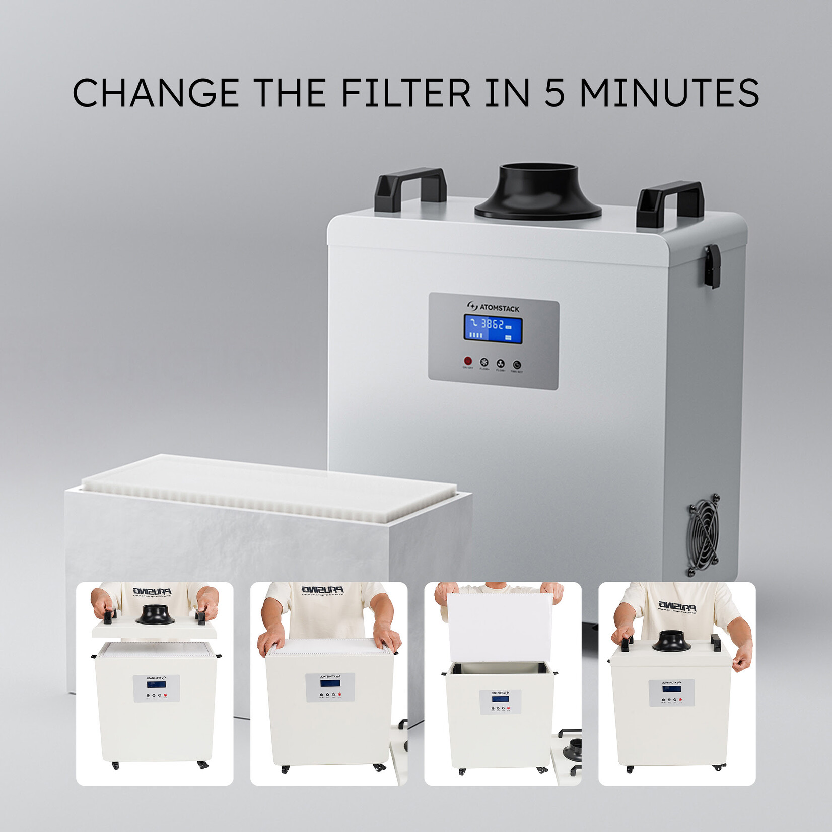 Purificatore d'aria da tavolo AtomStack D4