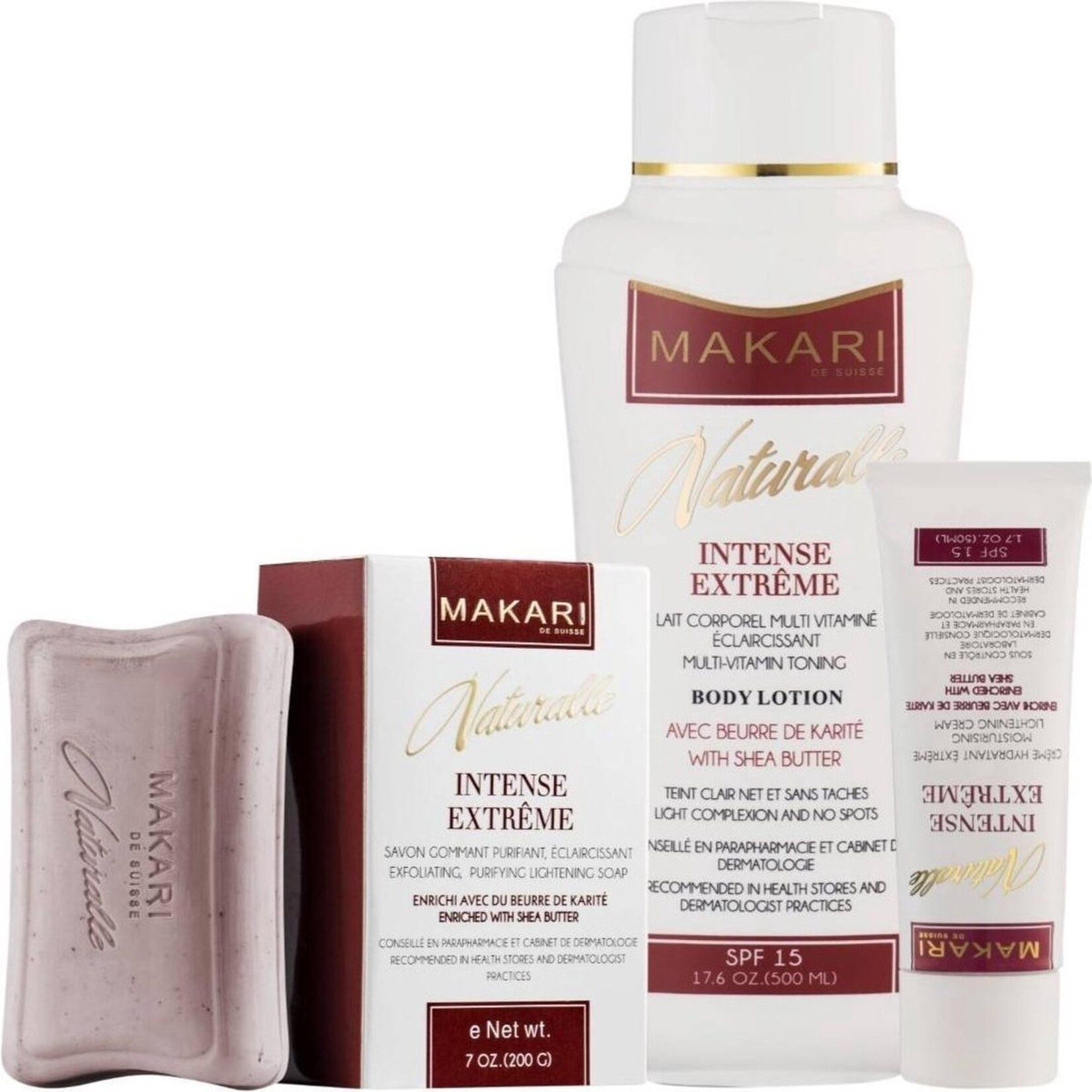 MAKARI NATURALLE INTENSE EXTREME 3 PIECES  BODY CARE SET