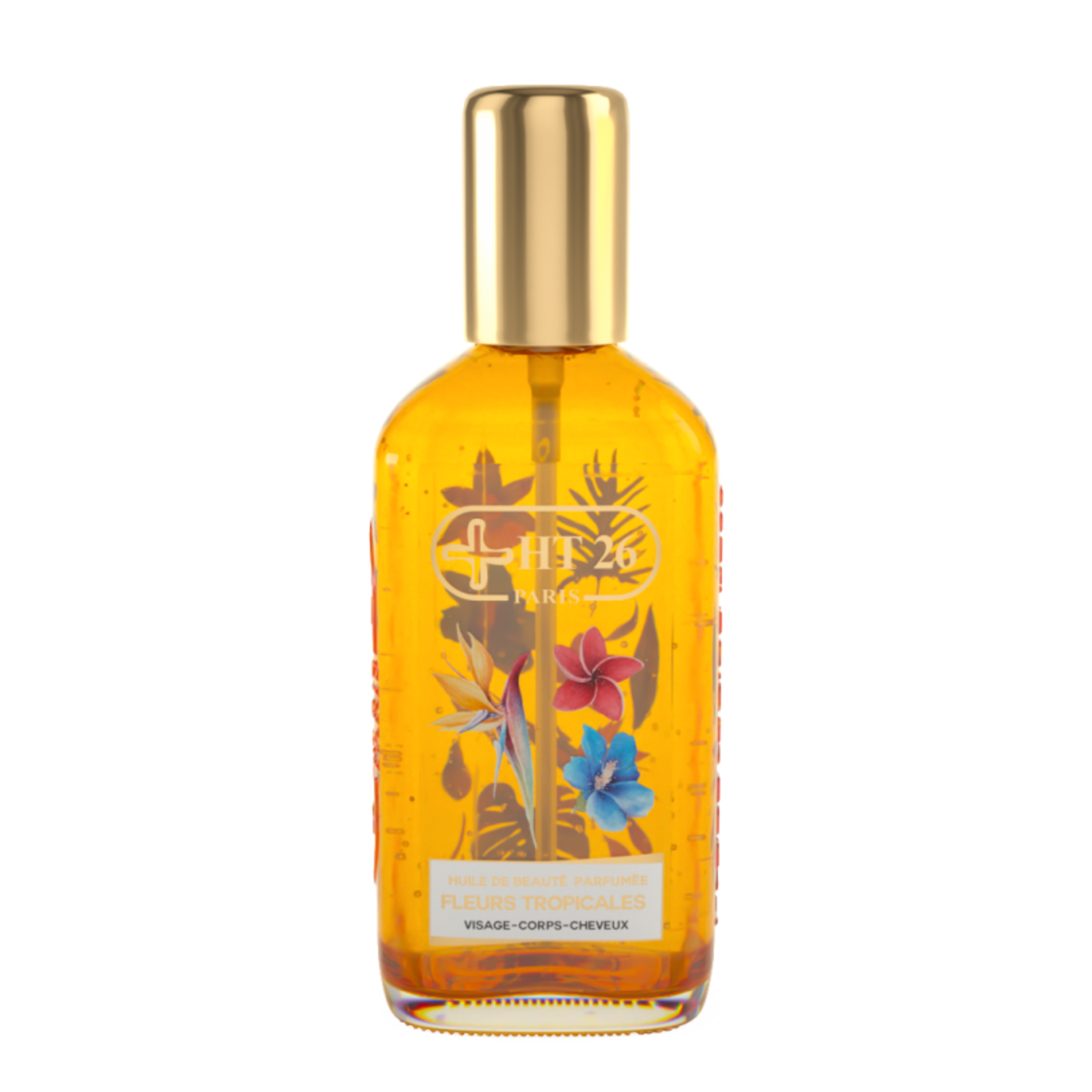 HT26 Paris HUILE Fragrant Beauty Oil Tropical Flowers, 225ML
