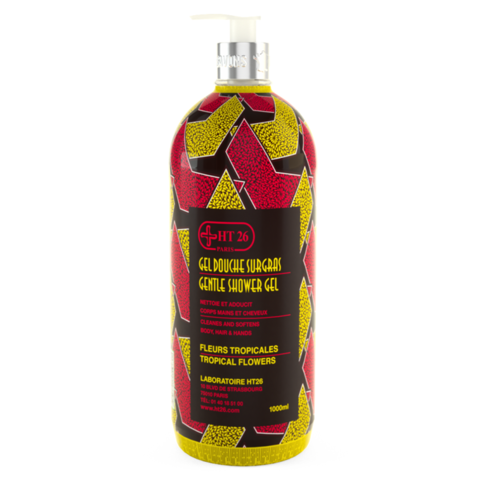 HT26 Paris Surgras Shower Gel Tropical Flowers, 1000ml