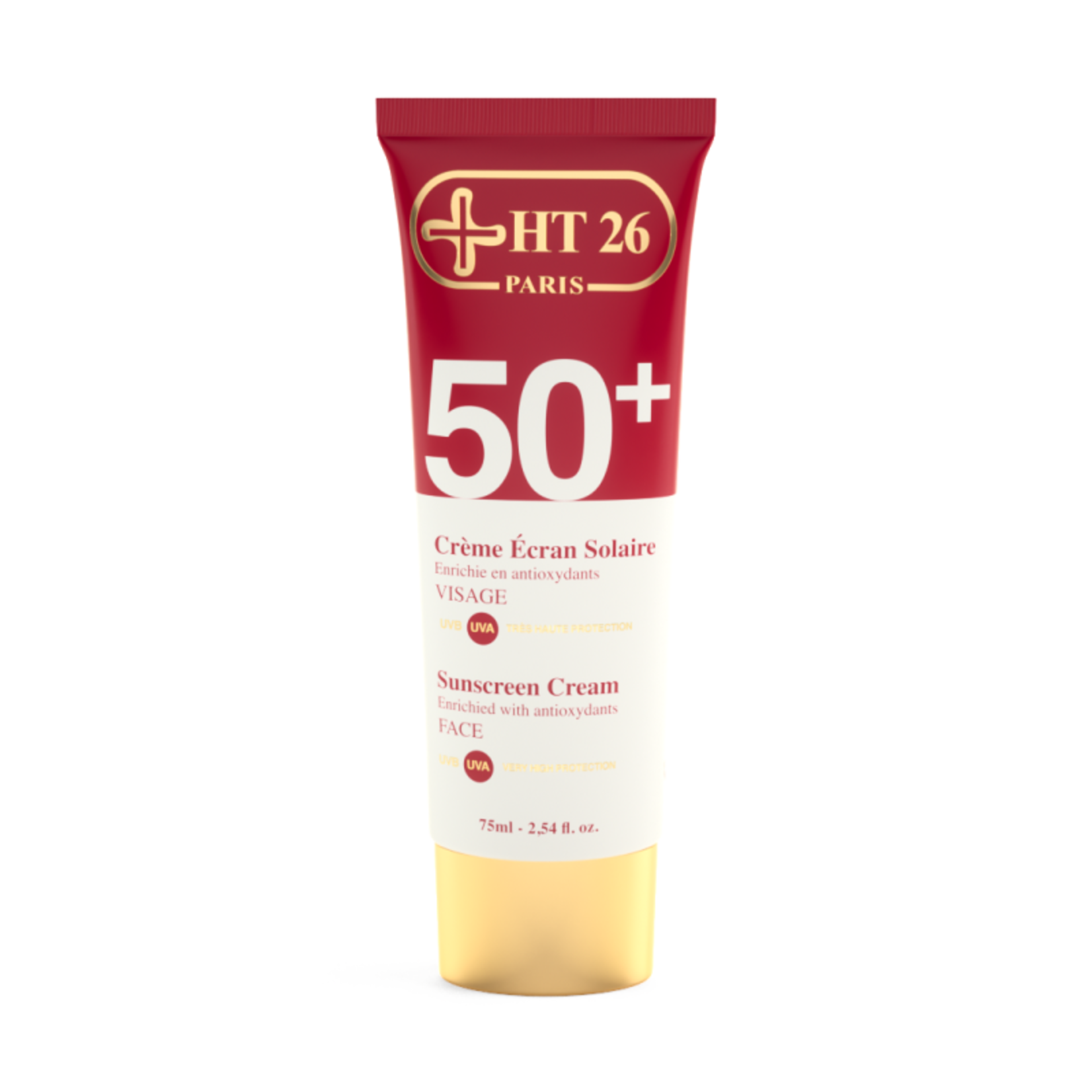 HT26 Paris Sunscreen SPF50 + for Face & Body, 75ml