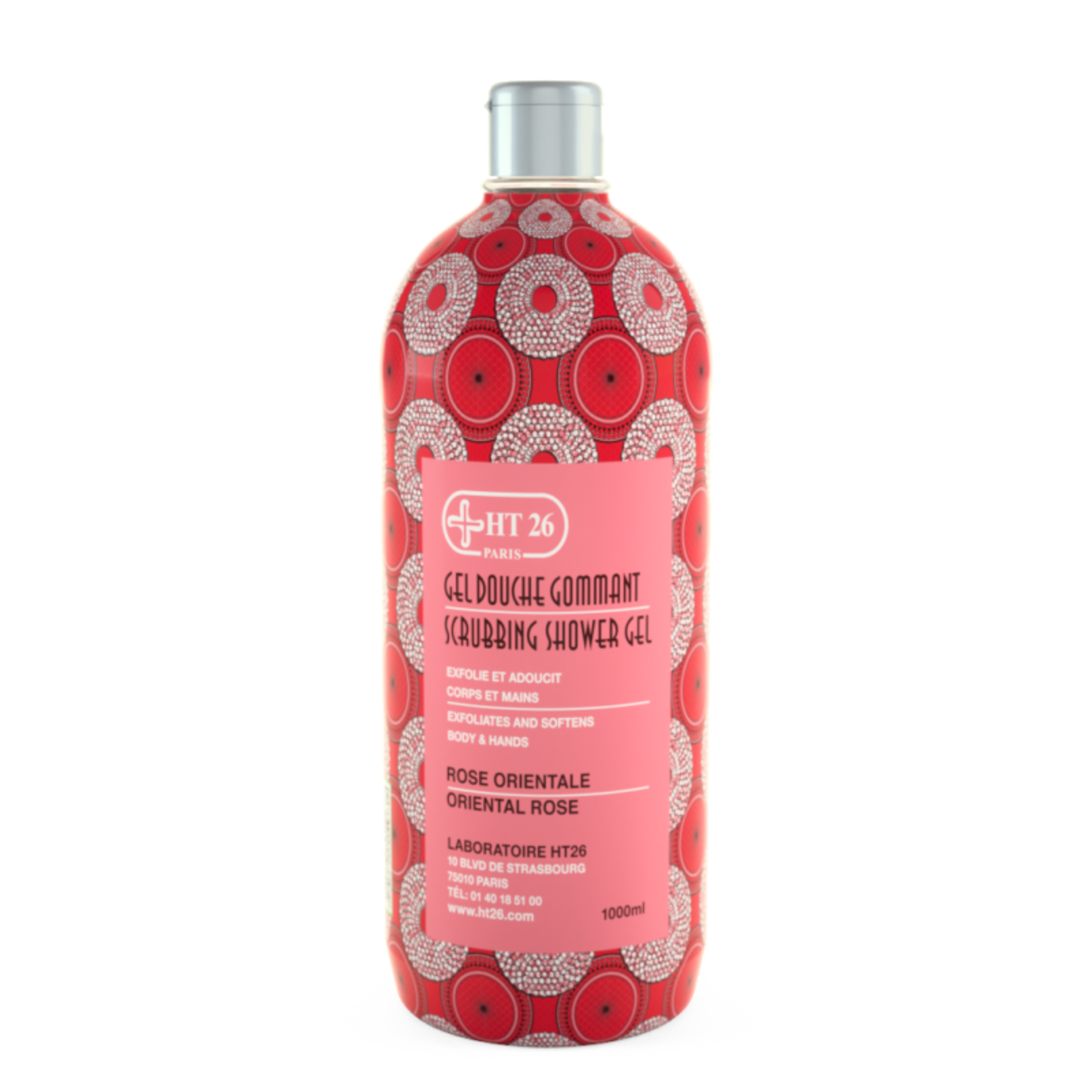 HT26 Paris Shower Gel Scrub Oriental Rose, 1000ml