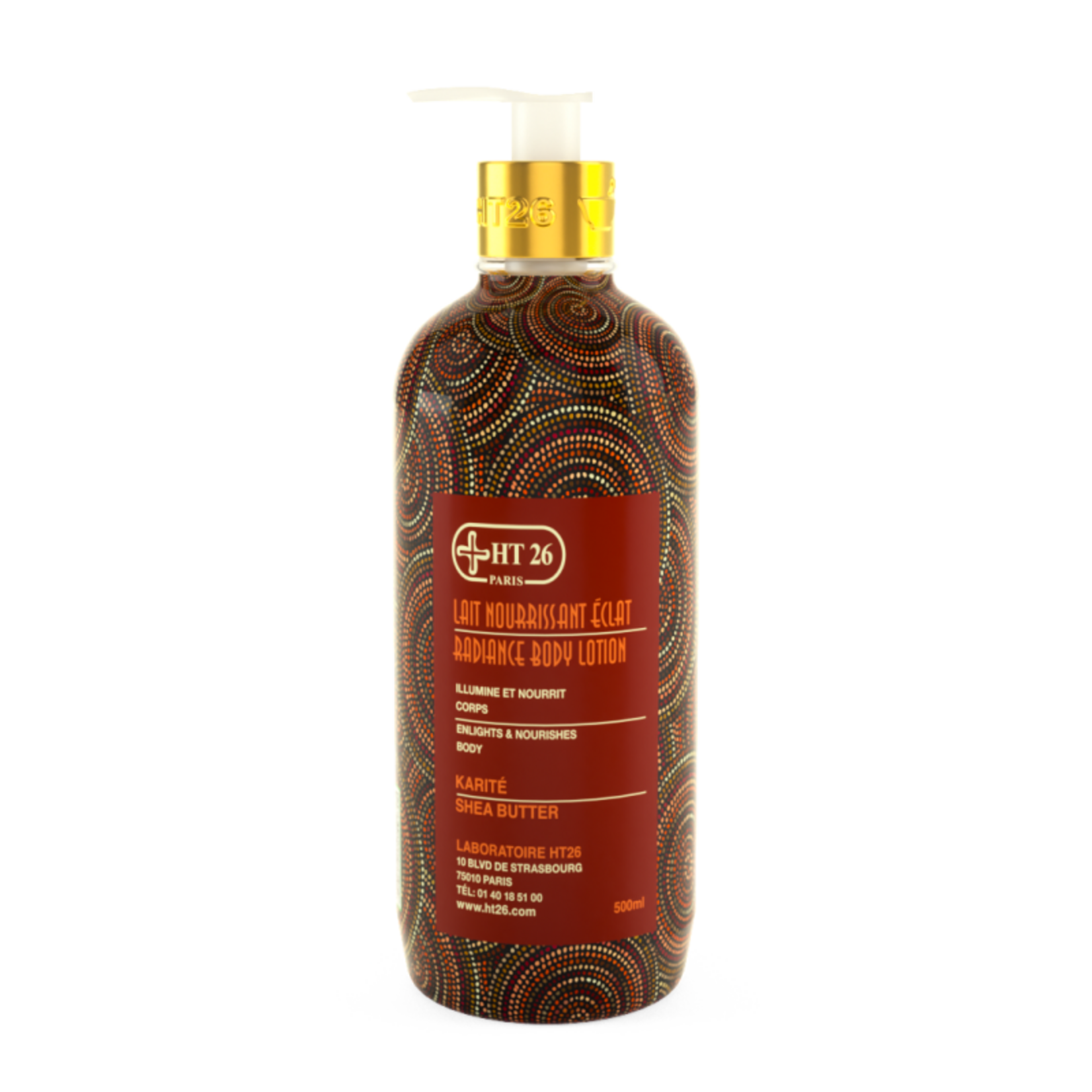 HT26 Paris Shea Butter Radiance Nourishing Body Lotion Milk, 500ml