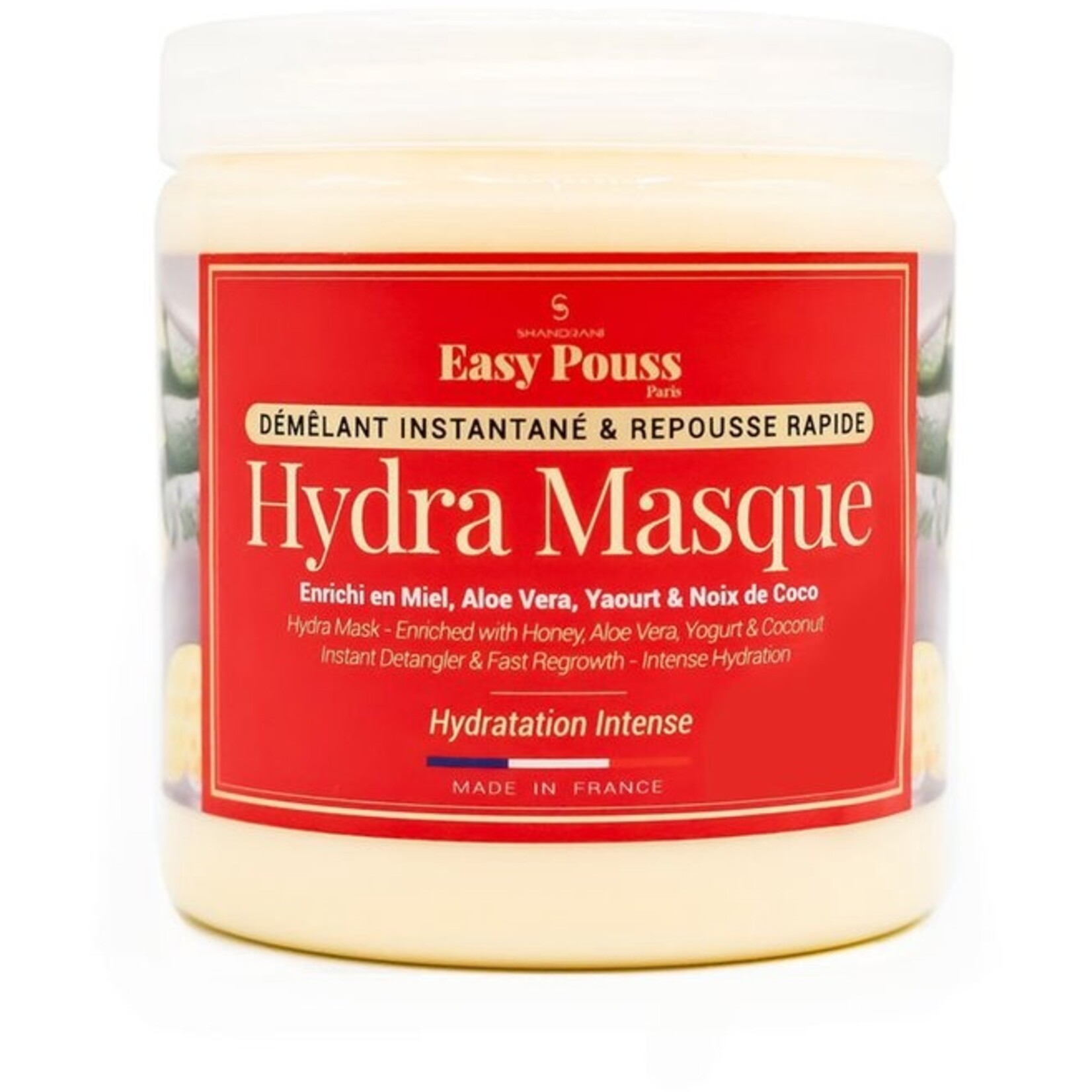 SHANDRANI Easy Pouss - Hydra Masque pour cheveux au yaourt et aloe vera, 250ml