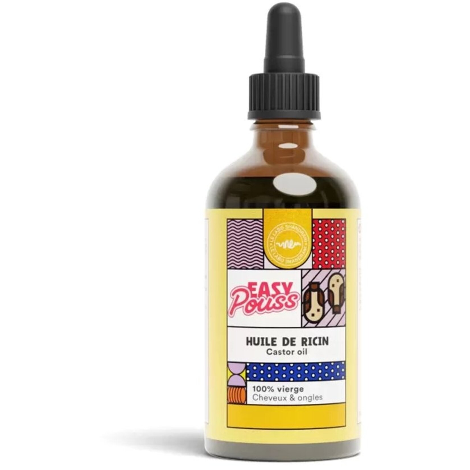 EASY POUSS Ricinusolie 100% Vierge – Voor Haar, Huid en Wimpers – 100 ml