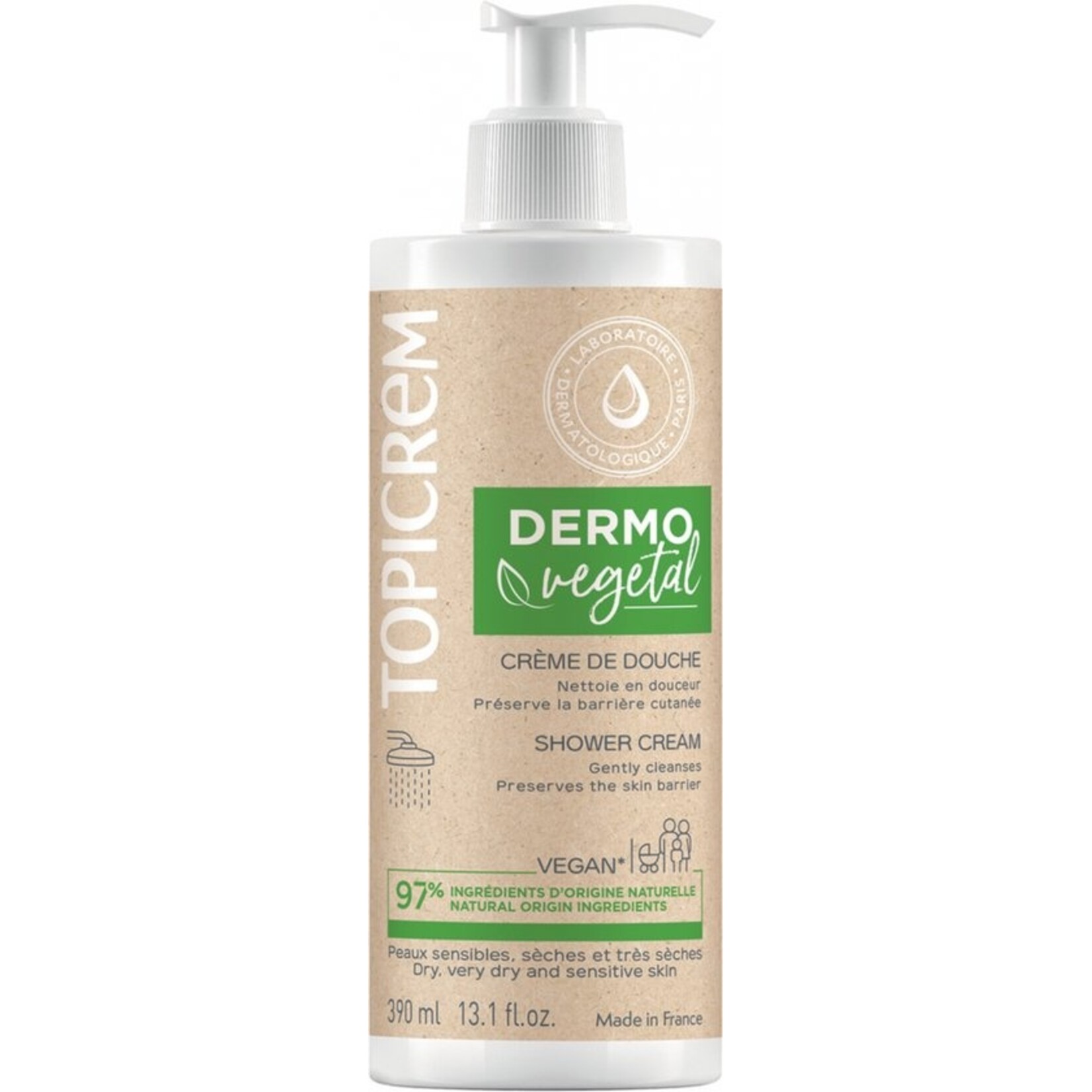 TOPICREM TOPICREM DERMOVEGETAL DOUCHECRÈME 390ML