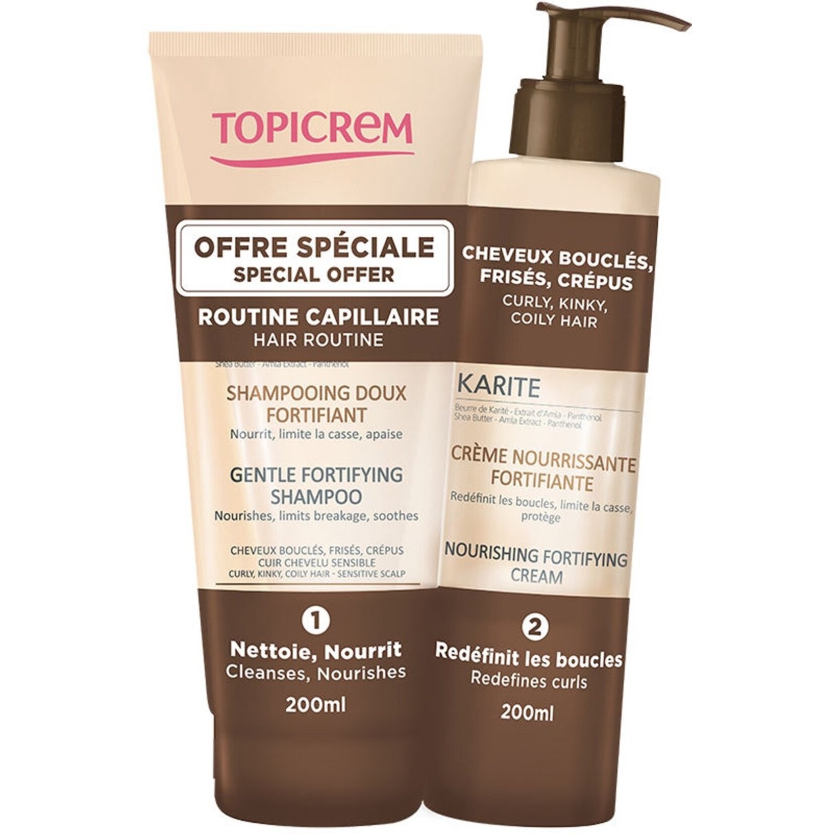 TOPICREM Karité Soft Shampoo 200ml + Nourishing Cream 200ml