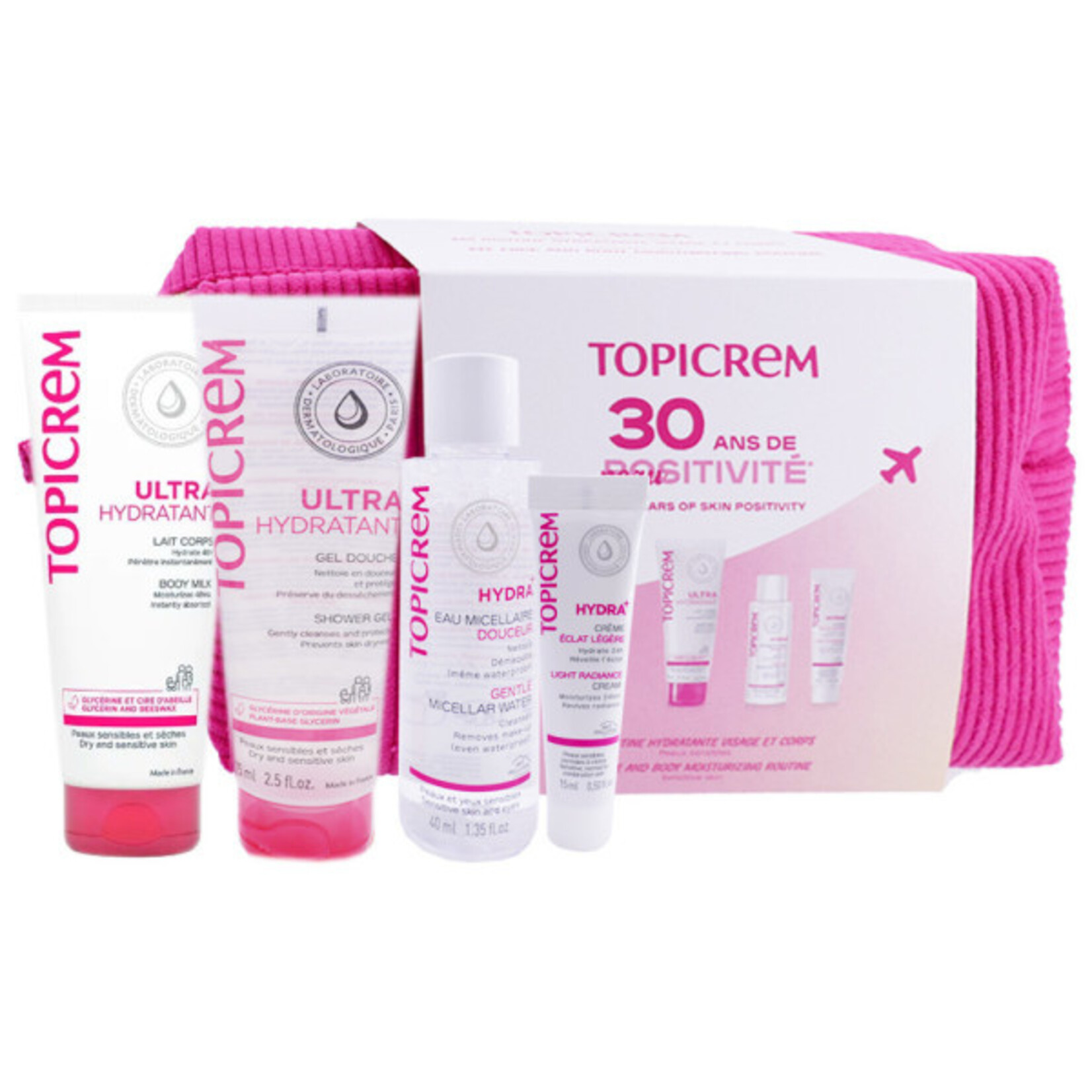 TOPICREM Le coffret voyage UM Hydra+ avec 4 produits