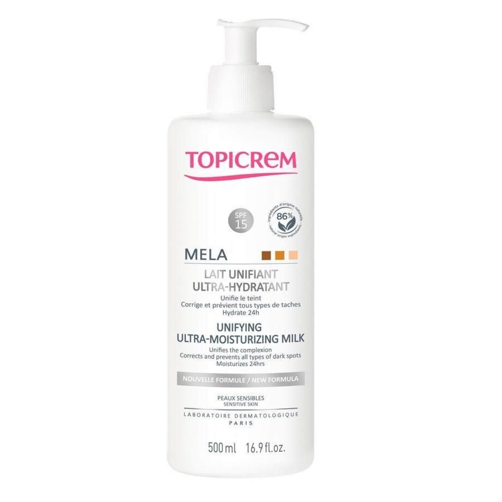 TOPICREM TOPICREM MELA EGALISERENDE ULTRA-HYDRA MELK 500ML