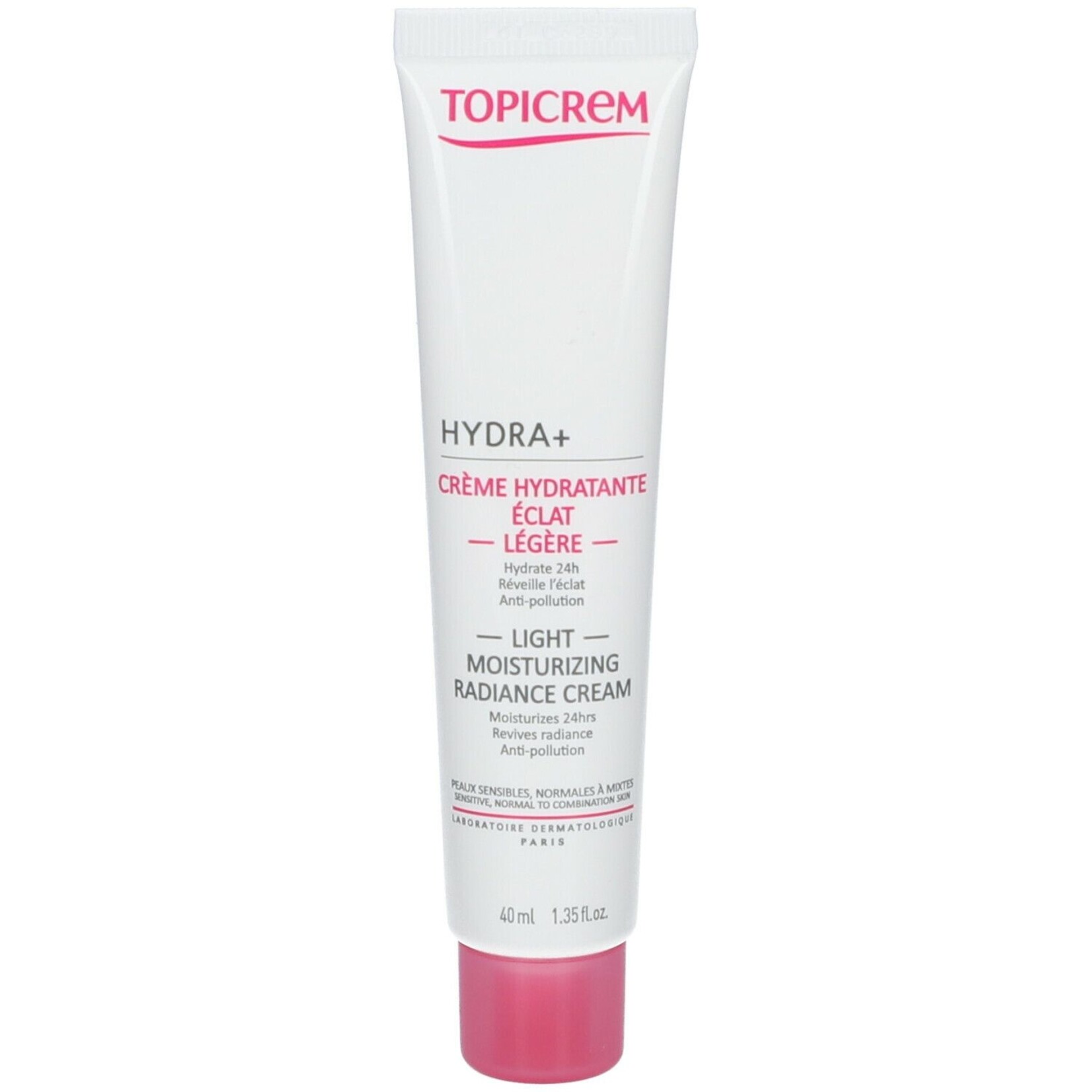 TOPICREM TOPICREM HYDRA+ STRALENDE HYDRATERENDE LICHTE CREME 40ML