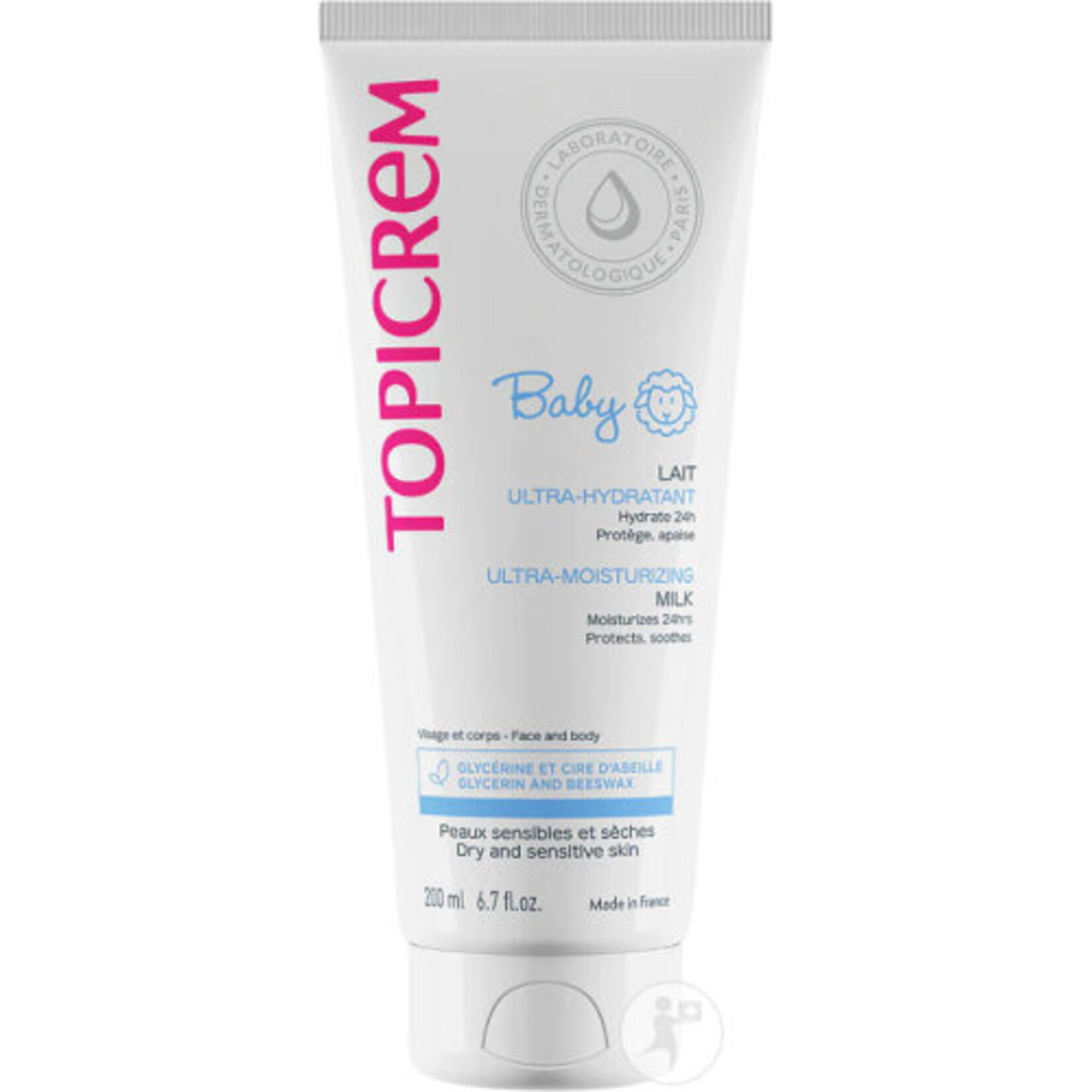 TOPICREM Bébé Lait Ultra-Hydratant 200ml