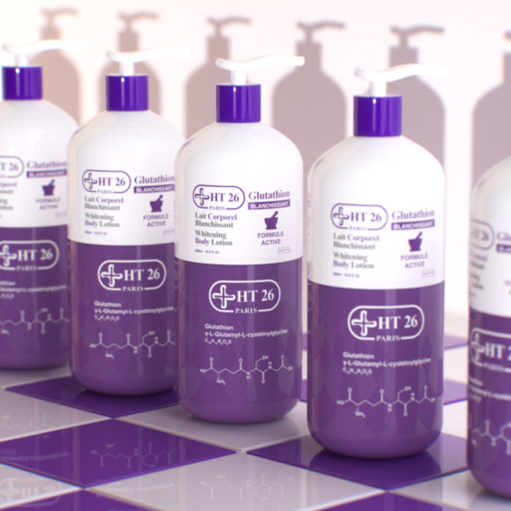 HT26 Paris Glutathione Whitening Body Lotion - 500ml