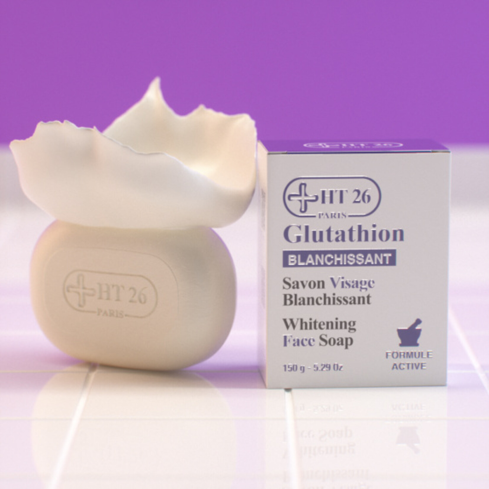 HT26 Paris Glutathione Whitening Face Soap - 150gr