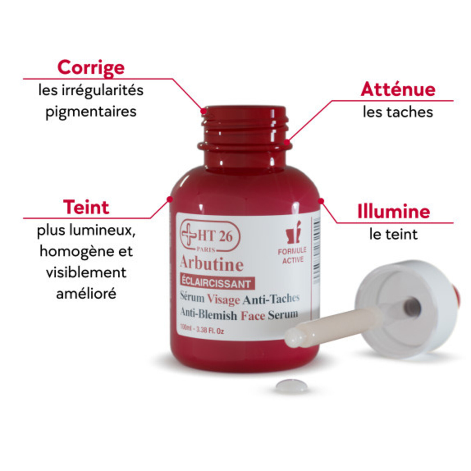 HT26 Paris Arbutin Anti-Blemish Face Serum - 100ml