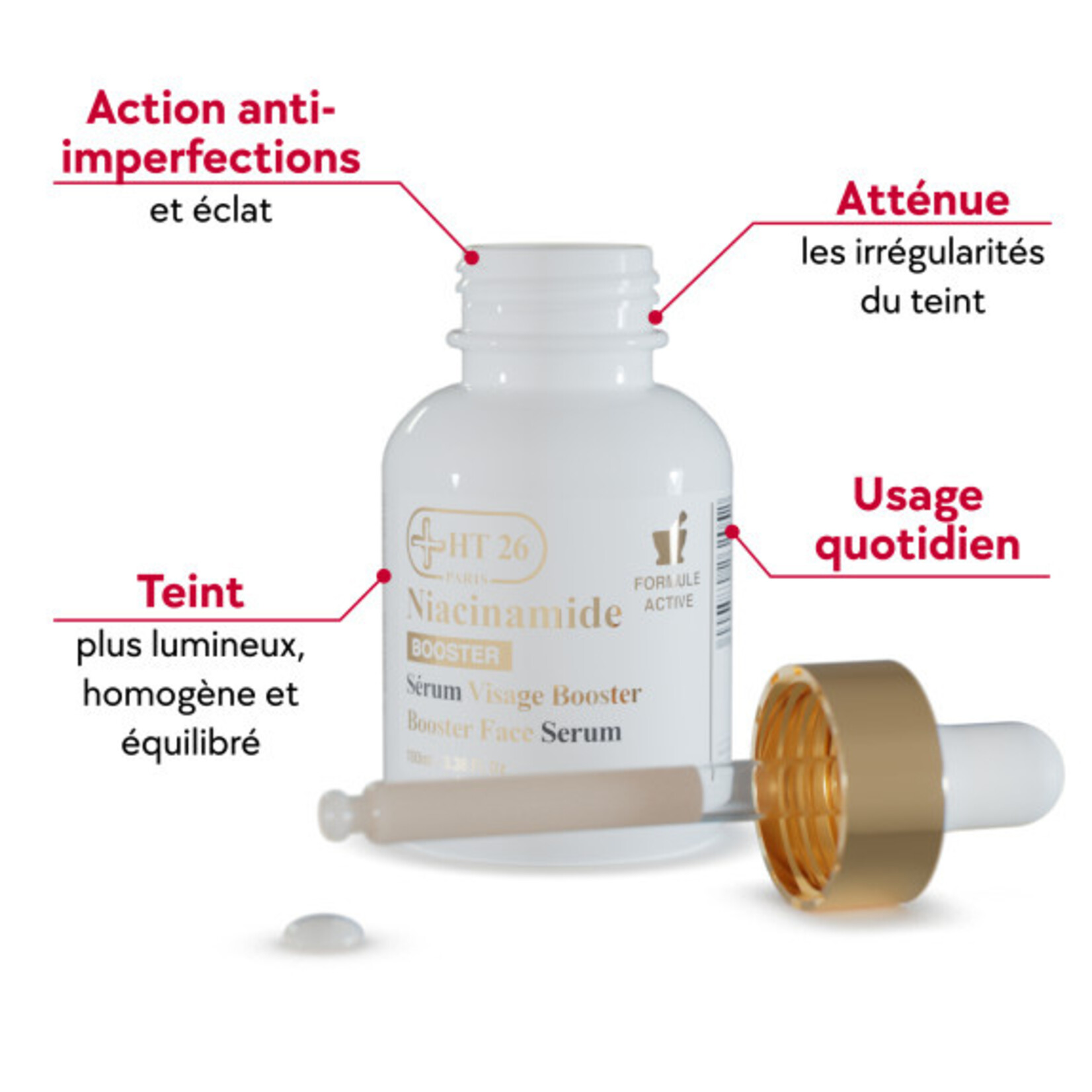 HT26 Paris Niacinamide Booster Face Serum - 100ml