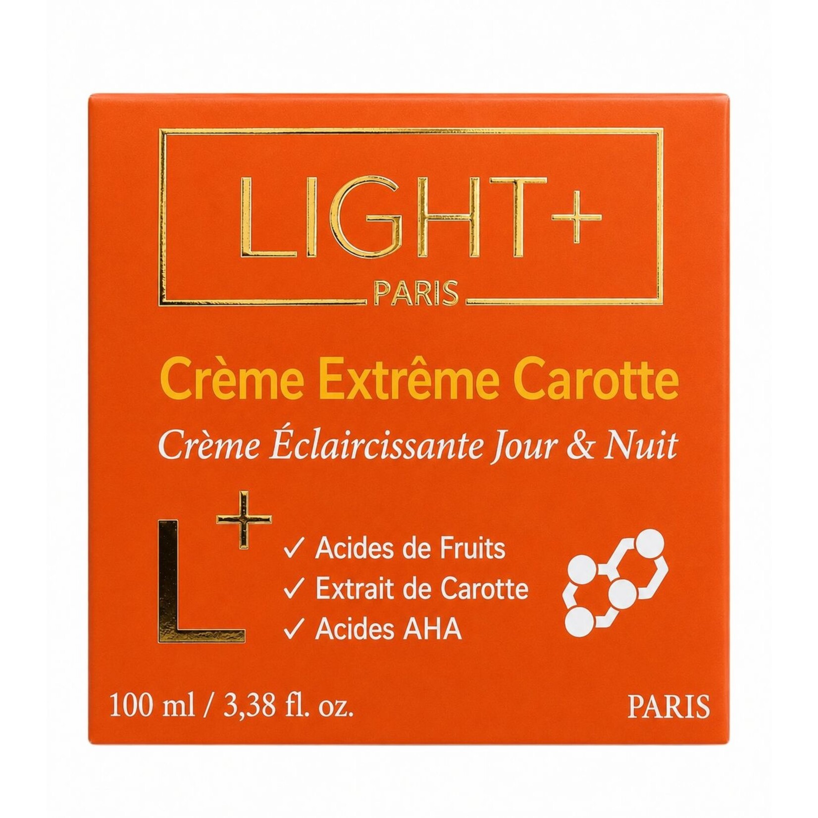 LIGHT+ PARIS Extreme Carot Day & Night Lightening Cream - 100ml
