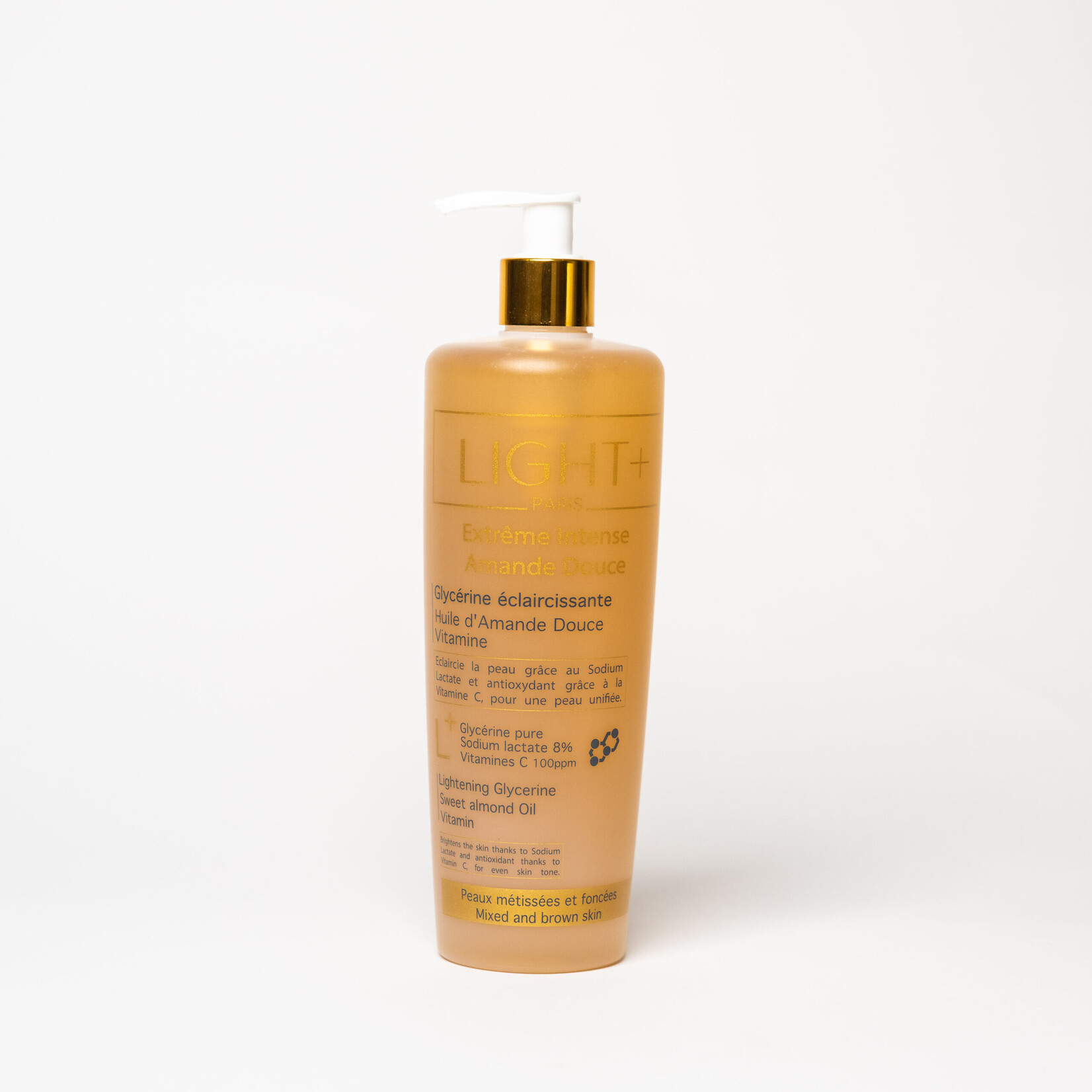 LIGHT+ PARIS Extreme intense Amande Douce  Lightening Glycerine Body Lotion - 500ml