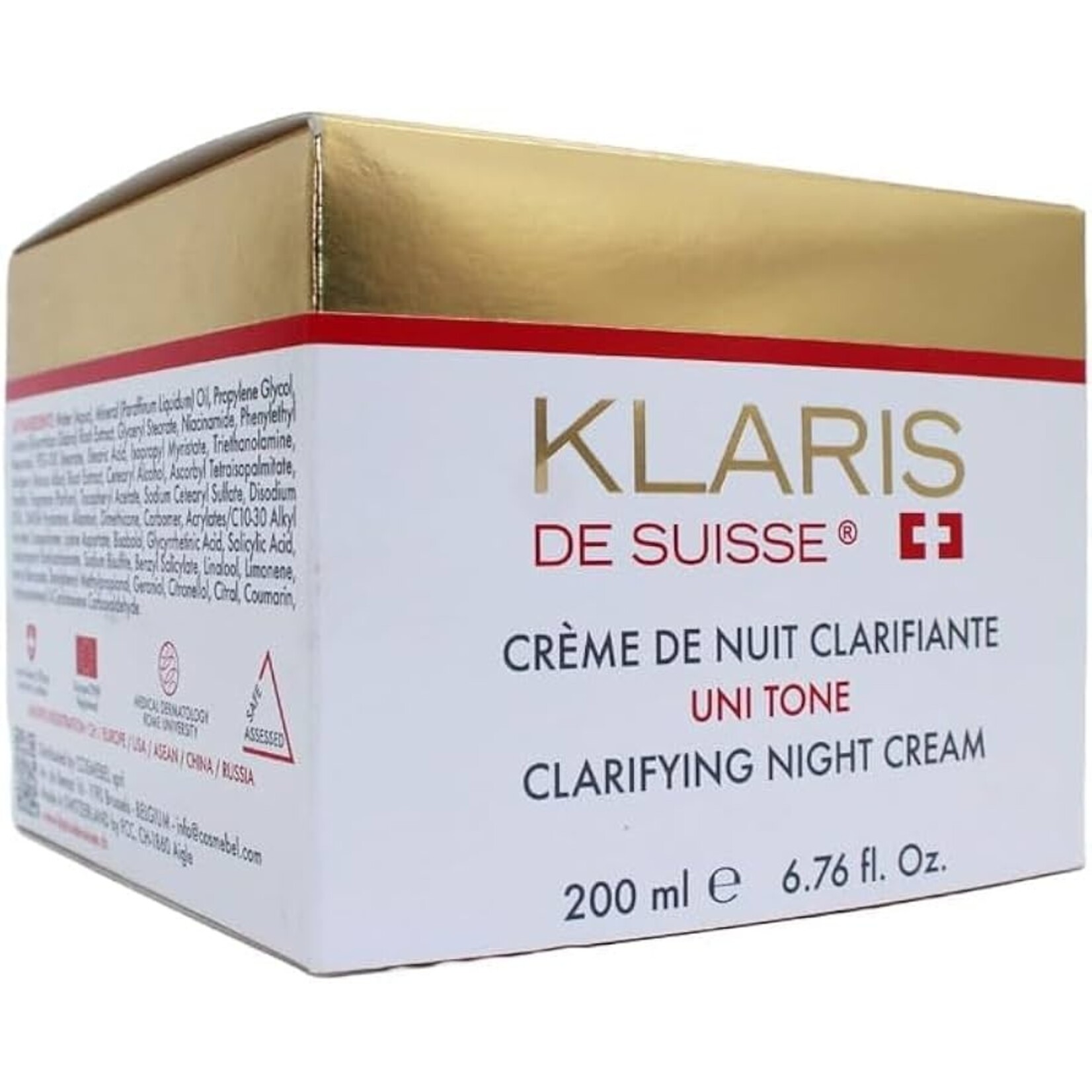 KLARIS DE SUISSE UNI TONE Clarifying Night  Creme - 200ml