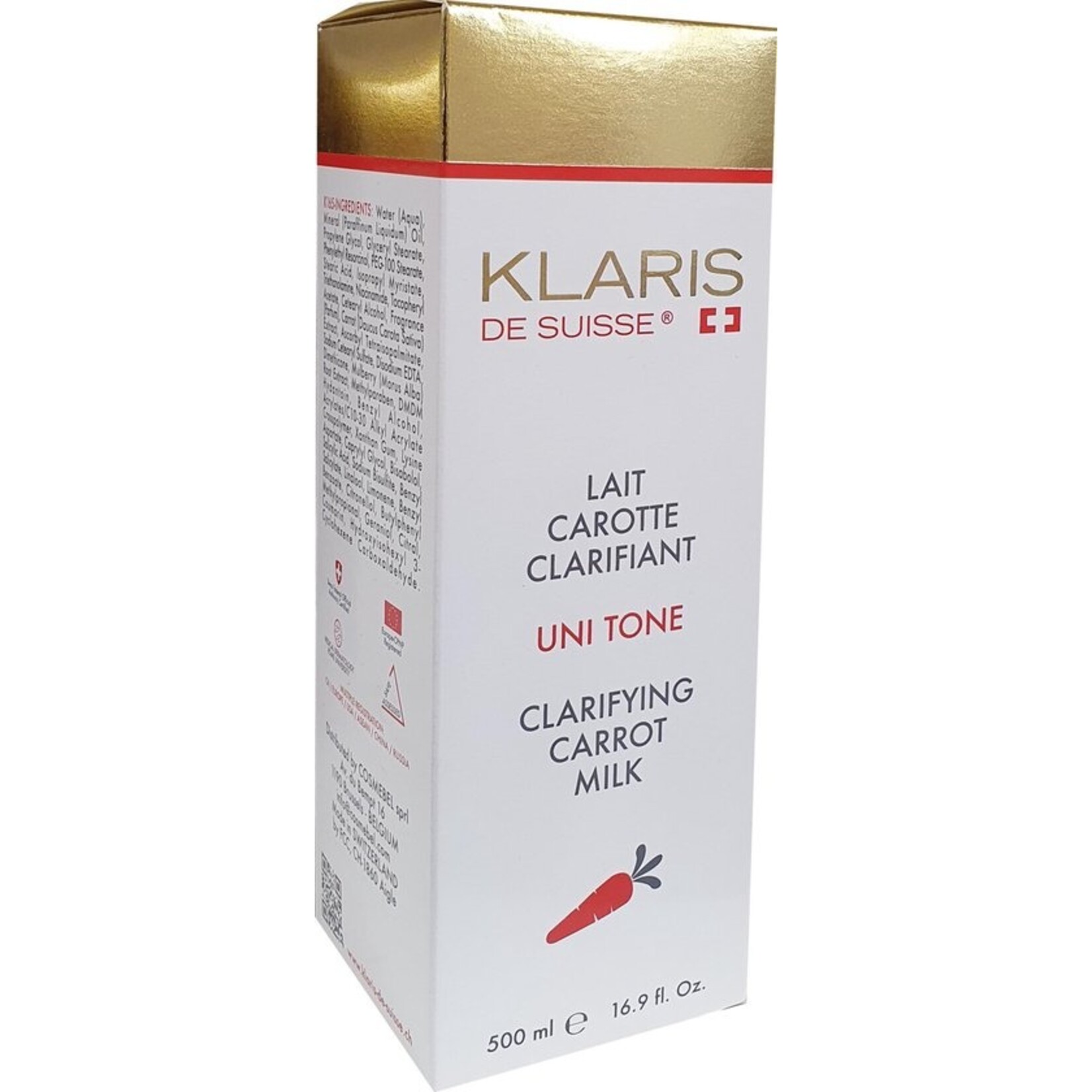 KLARIS DE SUISSE UNI TONE Clarifying Carrot Milk  - 500ml