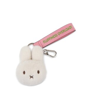 Bonton Toys - Nijntje Miffy ECO fuzzy bag charm (11cm) - offwhite