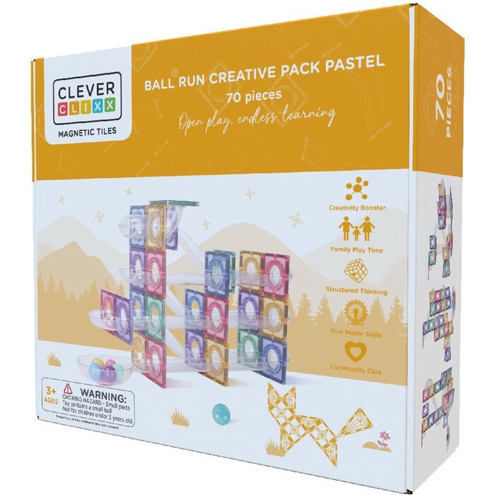 Cleverclixx BALL RUN CREATIVE PACK PASTEL 70 STUKS