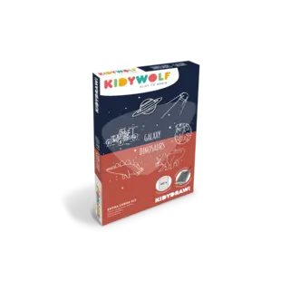 Kidywolf Navulling voor Kidydraw-Mini | Dino & Galaxy
