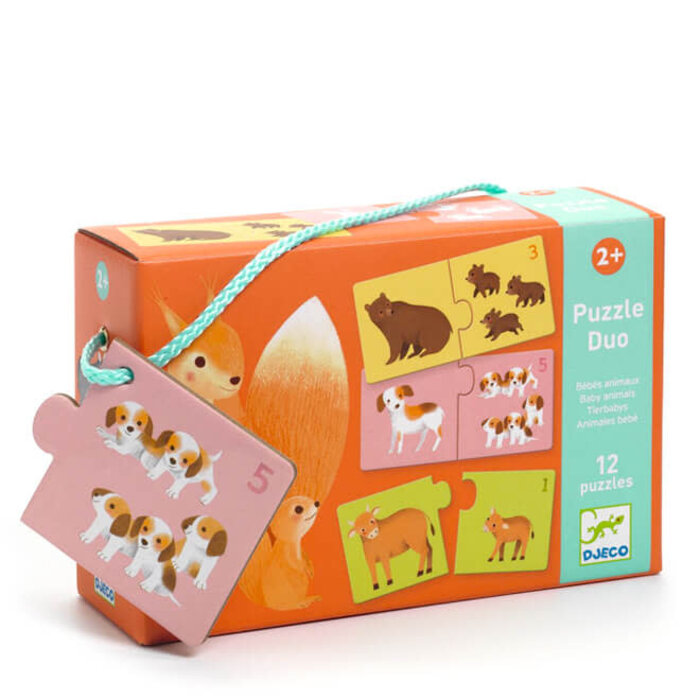 Djeco Puzzel duo - Baby dieren