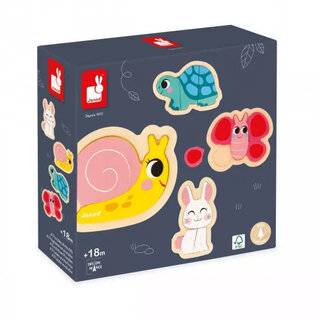Janod 4 EVOLUTIEVE PUZZELS - TUINDIEREN