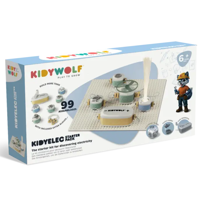 Kidywolf Kidyelec | Mijn eerste electriciteitset (11 stuks)