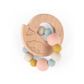 Moulin Roty HOUTEN EN SILICONEN RAMMELAAR LA PETITE ECOLE DE D