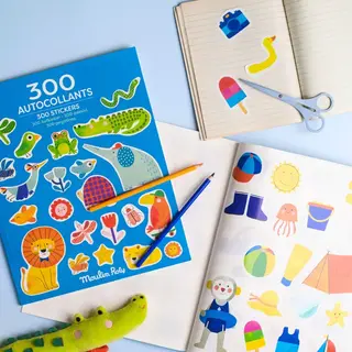 Moulin Roty Les toupitis - Boek met 300 stickers