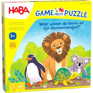 Haba Game meets Puzzle - Waar wonen de leeuw en zijn dierenvriendjes?