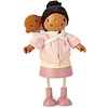 Houten popje - Mevrouw Forrester & baby
