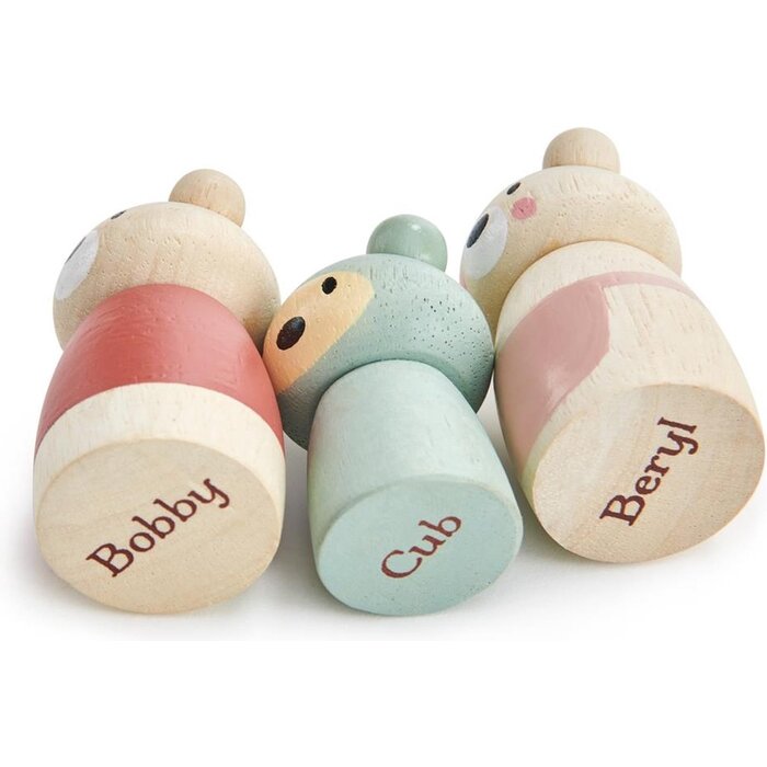 Tender leaf Houten popjes - Berenfamilie