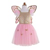 Gold butterfly dress (5/6 jaar) with wings