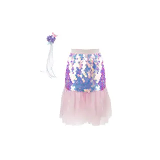 Great Pretenders Bling bling zeemeermin rokje & haaracc (roze)
