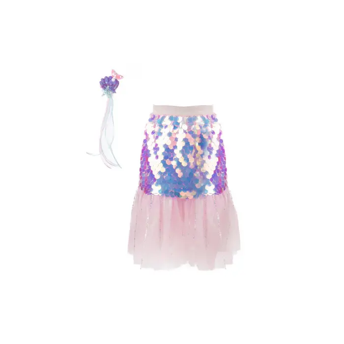 Great Pretenders Bling bling zeemeermin rokje & haaracc (roze)