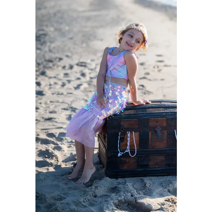 Great Pretenders Bling bling zeemeermin rokje & haaracc (roze)