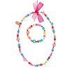 KETTING + ARMBAND CARICE, SMILEY, BLOEMEN