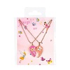 KETTING BFF HEART, BLOEM, VLINDER, ROZE