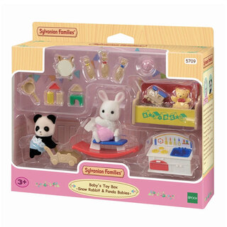 Sylvanian families BABY PANDA & SNEEUWWITKONIJN