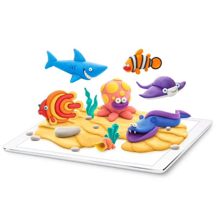 Hey Clay Hey Clay - Interactieve boetseerklei - Ocean - 15 potjes