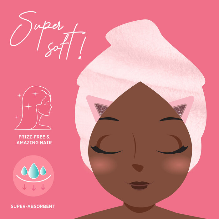 Legami LOVE MY HAIR - KITTY HAARHANDDOEK