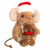 Knuffel - Christmas mouse with Gingerbread man