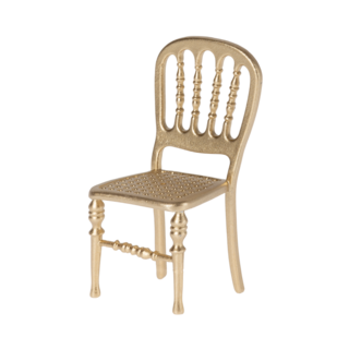 Maileg Poppenhuis stoel, Mouse (Gold)