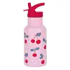 STAINLESS STEEL DRINKING BOTTLE CHERRIES - 350 ML