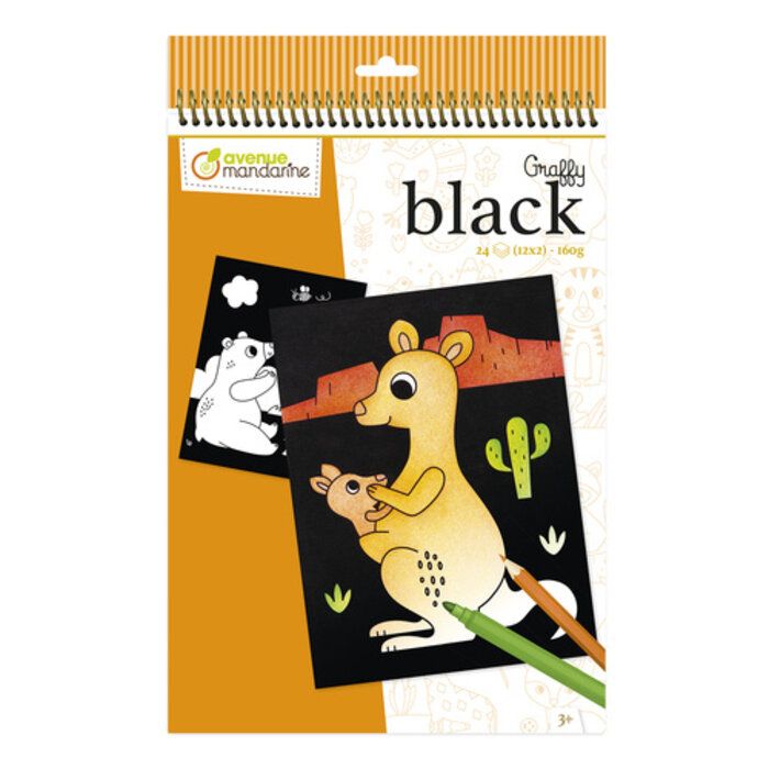 Avenue Mandarine GRAFFY BLACK | Dieren van de wereld