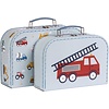 Set speelgoedkoffertjes - Voertuigen