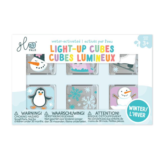 Glo pals Glo pals light up cubes (6st.) - Winter Wonderland